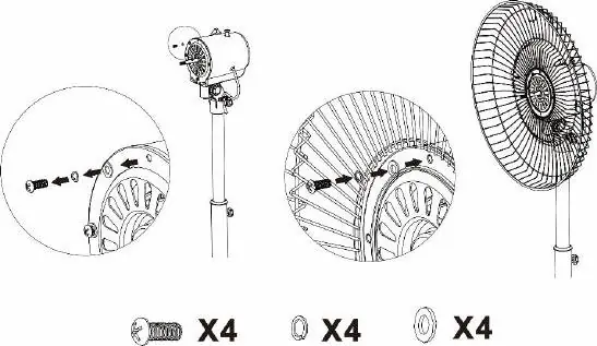 Grille and propeller assembly