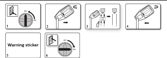 Installation sequence for converting to direct mains