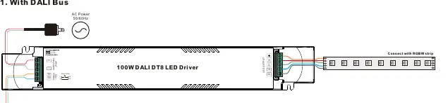 Wiring diagram for DALI Bus