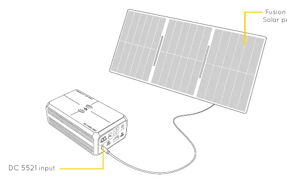 Solar charging setup