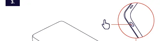 Power button location