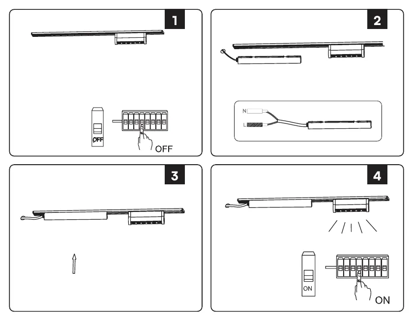 Installation steps for the LED driver