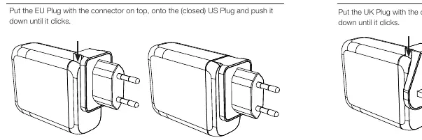 Operating the US plug