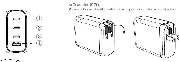 Port layout and plug identification