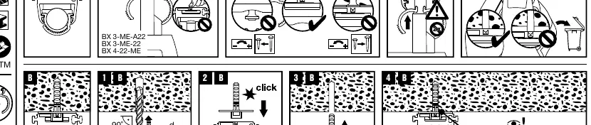 Method B installation sequence involving drilling.
