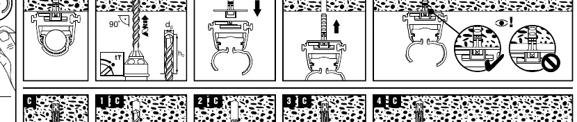 Method C installation sequence involving drilling.