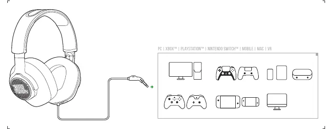 Connection setup for various devices.