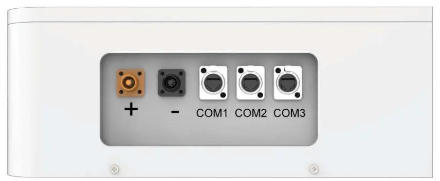 Identify the battery connection ports