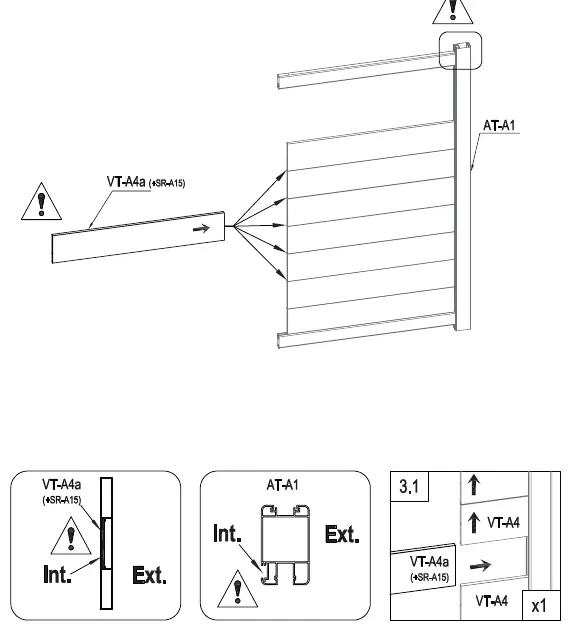 Reinforced slat installation for automation
