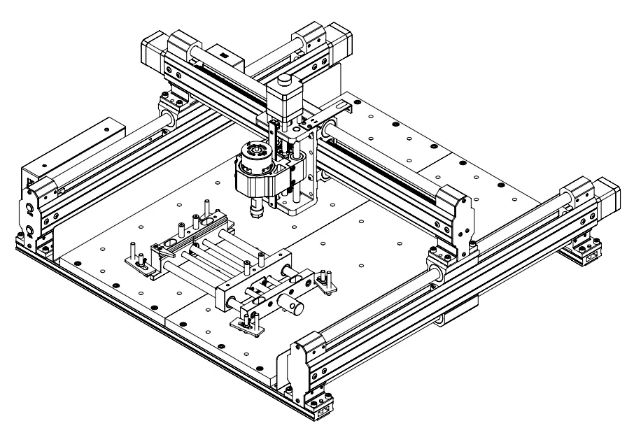 Mounting the vise using hold-down clamps