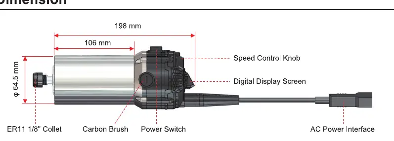 Spindle components and controls