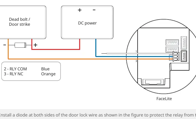 Fail Safe Lock relay connection