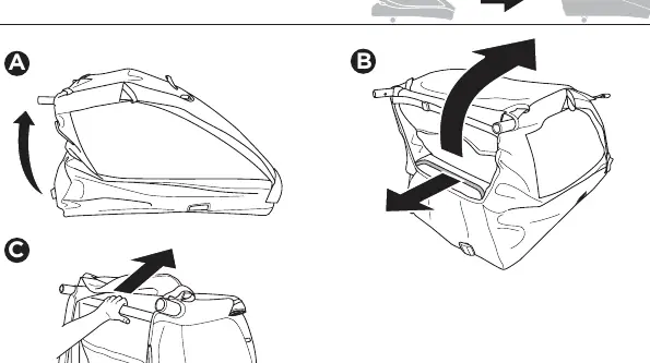 Unfolding the trailer frame