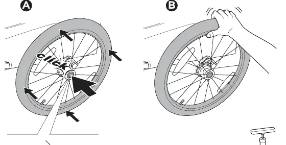 Attaching the wheels