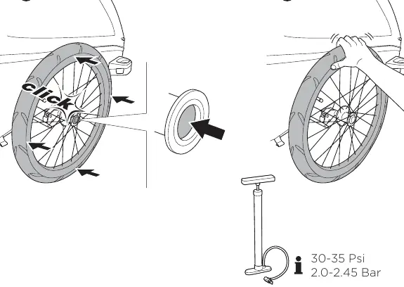 Installing rear wheels
