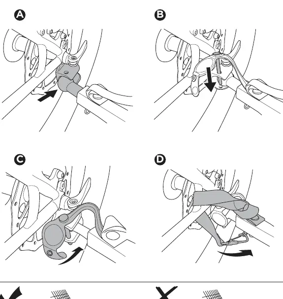 Connecting the bike arm to the bicycle