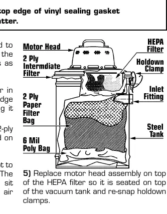 Steel Tank Vacuum assembly diagram