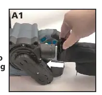 Attaching the dust collection bag