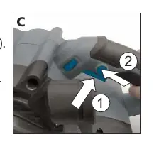 On/off trigger and lock-on button