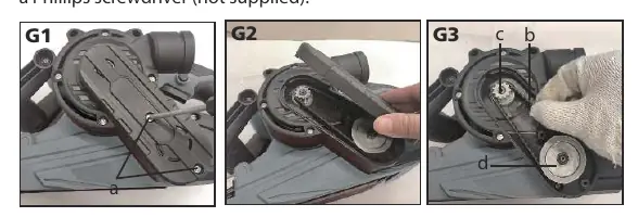 Replacing the drive belt