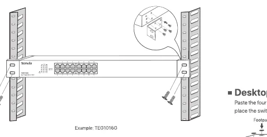 Rack mounting diagram