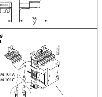 DIN rail mounting procedure