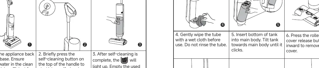 How to initiate the self-cleaning function.