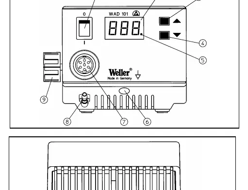 Front panel controls and connections