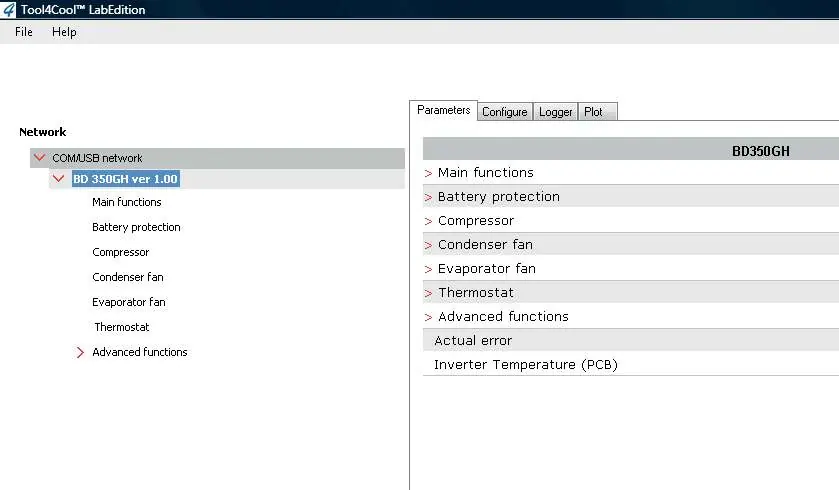Tool4Cool software interface