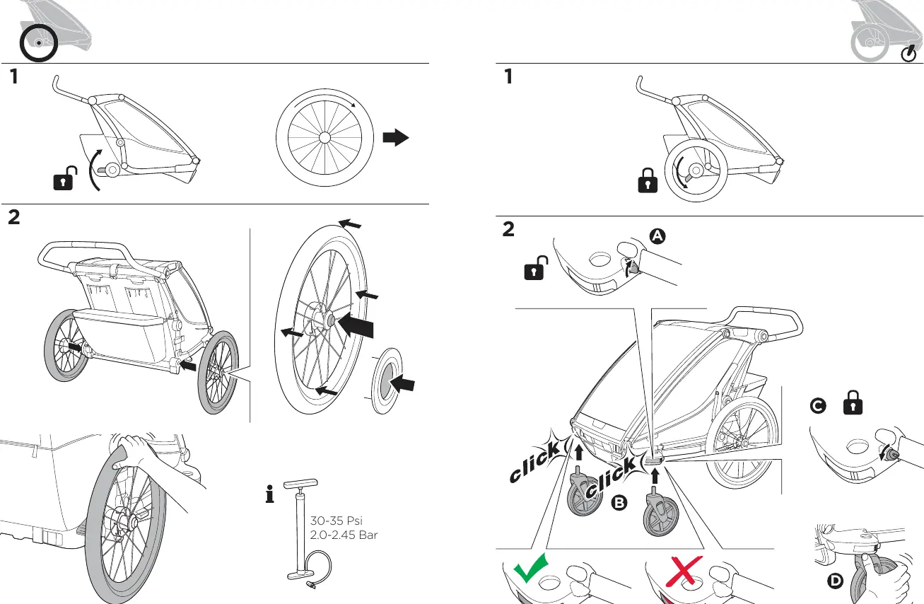 Wheel installation