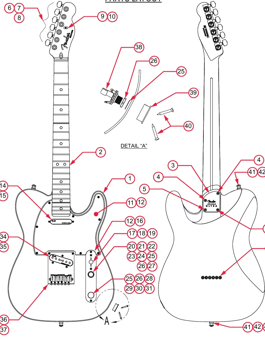 Parts Layout Diagram