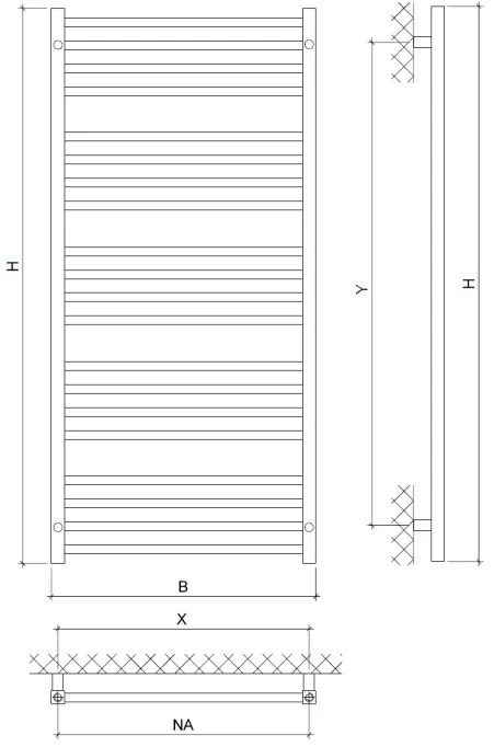 Assembly diagram for bracket on fixed bracket on the back