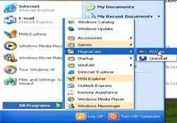PC software menu
