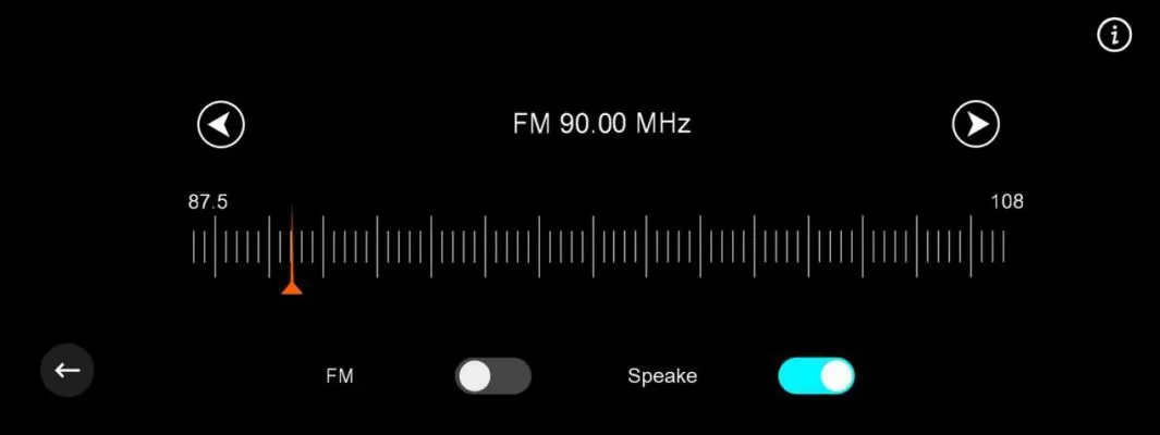 FM transmitter interface
