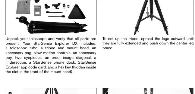 Tripod and mount assembly steps