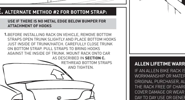 Alternate method #2 for bottom strap.