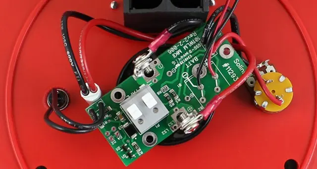Back of Mk2 Model 101 Water Level Meter Faceplate with New Style Light