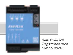 Device mounting on 35 mm DIN rail