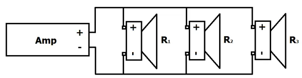 Parallel speaker connection diagram