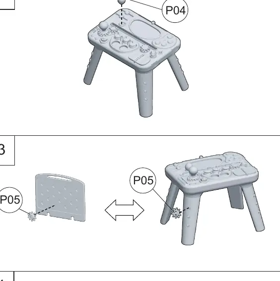 Steps 2 and 3: Knob and gear installation