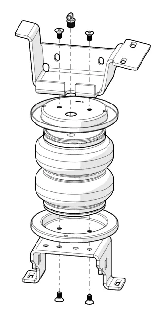 Air spring assembly diagram