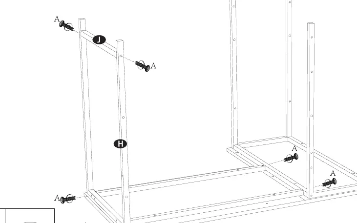 Step 5: Attaching frame components.