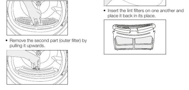 Cleaning the lint filters