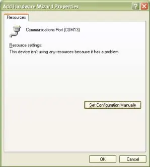 Add Hardware Wizard Properties