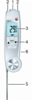 Testo 104-IR controls and components