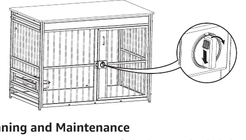 Locking the door mechanism.