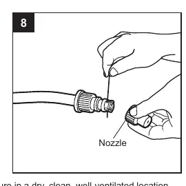 Cleaning the nozzle