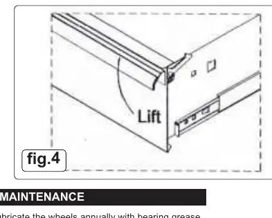 Drawer handle operation