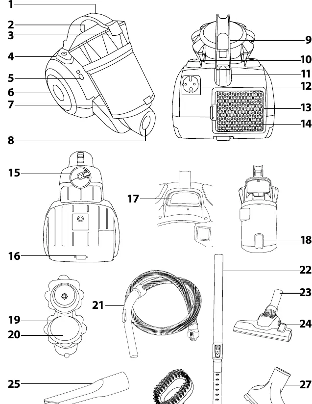 Parts identification diagram