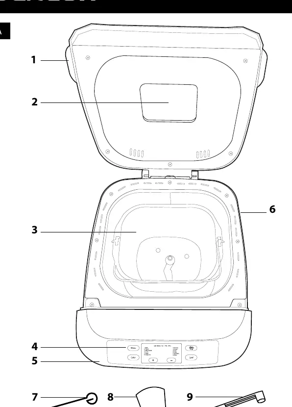 Diagram A: Parts identification